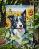 Border Collie in Sunflowers Garden Flag Mailbox Flag Decorative Yard Flag Banner Outside Patio Artwork Yard Flower Beds, Garden Size, Multicolor