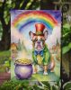 French Bulldog St Patrick's Day Garden Flag Mailbox Flag Decorative Yard Flag Banner Outside Patio Artwork Yard Flower Beds, Garden Size, Multicolor