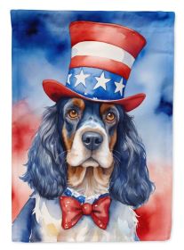 English Cocker Spaniel Patriotic American Garden Flag Mailbox Flag Decorative Yard Flag Banner Outside Patio Artwork Yard Flower Beds, Garden Size (Default: Default)