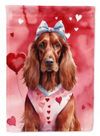 Irish Setter My Valentine Garden Flag Mailbox Flag Decorative Yard Flag Banner Outside Patio Artwork Yard Flower Beds, Garden Size, Multicolor (Default: Default)