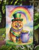 Chow Chow St Patrick's Day Garden Flag Mailbox Flag Decorative Yard Flag Banner Outside Patio Artwork Yard Flower Beds, Garden Size, Multicolor