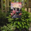 Pug Two Hearts Garden Flag Mailbox Flag Decorative Yard Flag Banner Outside Patio Artwork Yard Flower Beds, Garden Size, Multicolor