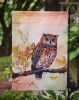 Elf Owl Garden Flag Mailbox Flag Decorative Yard Flag Banner Outside Patio Artwork Yard Flower Beds, Garden Size, Multicolor