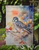 Northern Hawk Owl Garden Flag Mailbox Flag Decorative Yard Flag Banner Outside Patio Artwork Yard Flower Beds, Garden Size, Multicolor