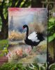 Black Swan Garden Flag Mailbox Flag Decorative Yard Flag Banner Outside Patio Artwork Yard Flower Beds, Garden Size, Multicolor