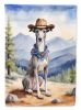 Greyhound Cowboy Welcome Garden Flag Mailbox Flag Decorative Yard Flag Banner Outside Patio Artwork Yard Flower Beds, Garden Size, Multicolor