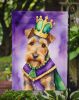 Welsh Terrier King of Mardi Gras Garden Flag Mailbox Flag Decorative Yard Flag Banner Outside Patio Artwork Yard Flower Beds, Garden Size, Multicolor