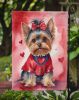 Yorkshire Terrier My Valentine Garden Flag Mailbox Flag Decorative Yard Flag Banner Outside Patio Artwork Yard Flower Beds, Garden Size, Multicolor