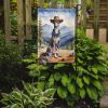 Greyhound Cowboy Welcome Garden Flag Mailbox Flag Decorative Yard Flag Banner Outside Patio Artwork Yard Flower Beds, Garden Size, Multicolor