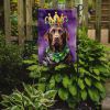 Labrador Retriever King of Mardi Gras Garden Flag Mailbox Flag Decorative Yard Flag Banner Outside Patio Artwork Yard Flower Beds, Garden Size