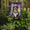 Greater Swiss Mountain Dog King of Mardi Gras Garden Flag Mailbox Flag Decorative Yard Flag Banner Outside Patio Artwork Yard Flower Beds, Garden Size