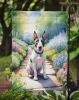 Bull Terrier Spring Path Garden Flag Mailbox Flag Decorative Yard Flag Banner Outside Patio Artwork Yard Flower Beds, Garden Size, Multicolor