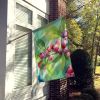 Connecticut Mountain Laurels in Watercolor House Flag Large Porch Sleeve Pole Decorative Outside Yard Banner Artwork Wall Hanging, Polyester