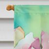 Louisiana Magnolias in Watercolor House Flag Large Porch Sleeve Pole Decorative Outside Yard Banner Artwork Wall Hanging, Polyester, House Size