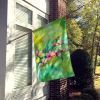 Virginia American Dogwood in Watercolor House Flag Large Porch Sleeve Pole Decorative Outside Yard Banner Artwork Wall Hanging, Polyester, House Size