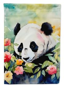 Panda House Flag Large Porch Sleeve Pole Decorative Outside Yard Banner Artwork Wall Hanging, Polyester, House Size, Multicolor (Default: Default)