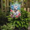 Westie Luau Garden Flag Mailbox Flag Decorative Yard Flag Banner Outside Patio Artwork Yard Flower Beds, Garden Size, Multicolor
