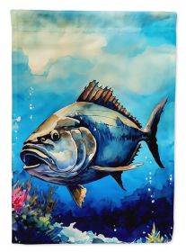 Bluefin Tuna House Flag Large Porch Sleeve Pole Decorative Outside Yard Banner Artwork Wall Hanging, Polyester, House Size, Multicolor (Default: Default)