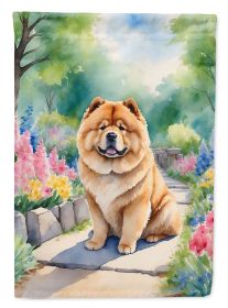 Chow Chow Spring Path Garden Flag Mailbox Flag Decorative Yard Flag Banner Outside Patio Artwork Yard Flower Beds, Garden Size, Multicolor (Default: Default)