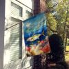 Yellowfin Tuna House Flag Large Porch Sleeve Pole Decorative Outside Yard Banner Artwork Wall Hanging, Polyester, House Size, Multicolor