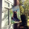 American Black Bear House Flag Large Porch Sleeve Pole Decorative Outside Yard Banner Artwork Wall Hanging, Polyester, House Size, Multicolor