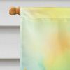 Tulips in Watercolor House Flag Large Porch Sleeve Pole Decorative Outside Yard Banner Artwork Wall Hanging, Polyester, House Size, Multicolor