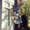 Sand Dollars House Flag Large Porch Sleeve Pole Decorative Outside Yard Banner Artwork Wall Hanging, Polyester, House Size, Multicolor