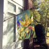 New Mexico Yucca Flower in Watercolor House Flag Large Porch Sleeve Pole Decorative Outside Yard Banner Artwork Wall Hanging, Polyester, House Size