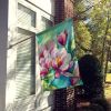 Louisiana Magnolias in Watercolor House Flag Large Porch Sleeve Pole Decorative Outside Yard Banner Artwork Wall Hanging, Polyester, House Size