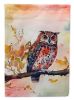 Elf Owl House Flag Large Porch Sleeve Pole Decorative Outside Yard Banner Artwork Wall Hanging, Polyester, House Size, Multicolor