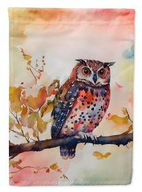 Elf Owl House Flag Large Porch Sleeve Pole Decorative Outside Yard Banner Artwork Wall Hanging, Polyester, House Size, Multicolor (Default: Default)