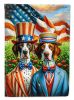 All American Pointer House Flag Large Porch Sleeve Pole Decorative Outside Yard Banner Artwork Wall Hanging, Polyester, House Size, Multicolor