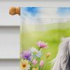 English Setter Easter Egg Hunt House Flag Large Porch Sleeve Pole Decorative Outside Yard Banner Artwork Wall Hanging, Polyester, House Size