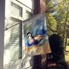Common Eider Duck House Flag Large Porch Sleeve Pole Decorative Outside Yard Banner Artwork Wall Hanging, Polyester, House Size, Multicolor