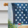 All American Schnauzer House Flag Large Porch Sleeve Pole Decorative Outside Yard Banner Artwork Wall Hanging, Polyester, House Size, Multicolor