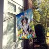 Bernese Mountain Dog Easter Egg Hunt House Flag Large Porch Sleeve Pole Decorative Outside Yard Banner Artwork Wall Hanging, Polyester, House Size