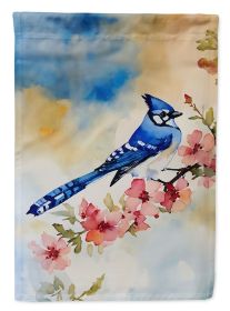 Blue Jay House Flag Large Porch Sleeve Pole Decorative Outside Yard Banner Artwork Wall Hanging, Polyester, House Size, Multicolor (Default: Default)