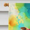 Hippie Animal Guinea Pig House Flag Large Porch Sleeve Pole Decorative Outside Yard Banner Artwork Wall Hanging, Polyester, House Size, Multicolor