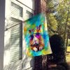 Hippie Animal Guinea Pig House Flag Large Porch Sleeve Pole Decorative Outside Yard Banner Artwork Wall Hanging, Polyester, House Size, Multicolor