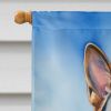 German Shepherd Easter Egg Hunt House Flag Large Porch Sleeve Pole Decorative Outside Yard Banner Artwork Wall Hanging, Polyester, House Size