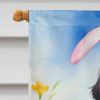 Flat-Coated Retriever Easter Egg Hunt House Flag Large Porch Sleeve Pole Decorative Outside Yard Banner Artwork Wall Hanging, Polyester, House Size