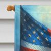 All American Irish Setter House Flag Large Porch Sleeve Pole Decorative Outside Yard Banner Artwork Wall Hanging, Polyester, House Size, Multicolor
