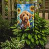 Labradoodle in Sunflowers Garden Flag Mailbox Flag Decorative Yard Flag Banner Outside Patio Artwork Yard Flower Beds, Garden Size, Multicolor