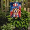 Golden Retriever Patriotic American Garden Flag Mailbox Flag Decorative Yard Flag Banner Outside Patio Artwork Yard Flower Beds, Garden Size