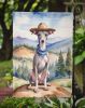 Italian Greyhound Cowboy Welcome Garden Flag Mailbox Flag Decorative Yard Flag Banner Outside Patio Artwork Yard Flower Beds, Garden Size, Multicolor