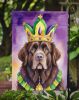 Newfoundland King of Mardi Gras Garden Flag Mailbox Flag Decorative Yard Flag Banner Outside Patio Artwork Yard Flower Beds, Garden Size, Multicolor