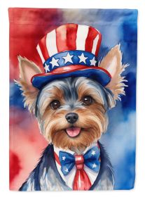 Yorkshire Terrier Patriotic American Garden Flag Mailbox Flag Decorative Yard Flag Banner Outside Patio Artwork Yard Flower Beds, Garden Size (Default: Default)