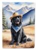 Newfoundland Cowboy Welcome Garden Flag Mailbox Flag Decorative Yard Flag Banner Outside Patio Artwork Yard Flower Beds, Garden Size, Multicolor