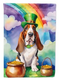 Basset Hound St Patrick's Day Garden Flag Mailbox Flag Decorative Yard Flag Banner Outside Patio Artwork Yard Flower Beds, Garden Size, Multicolor (Default: Default)