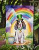 English Springer Spaniel St Patrick's Day Garden Flag Mailbox Flag Decorative Yard Flag Banner Outside Patio Artwork Yard Flower Beds, Garden Size